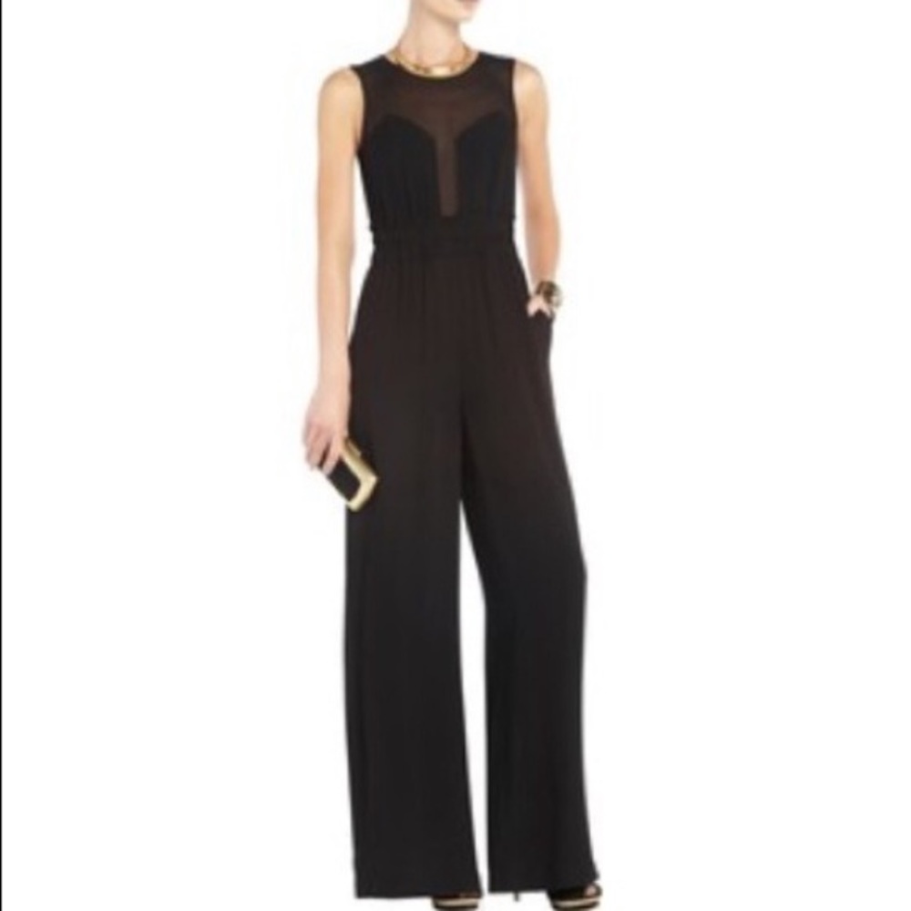 BCBG MAX AZRIA Black Kiara Jumpsuit Size XS